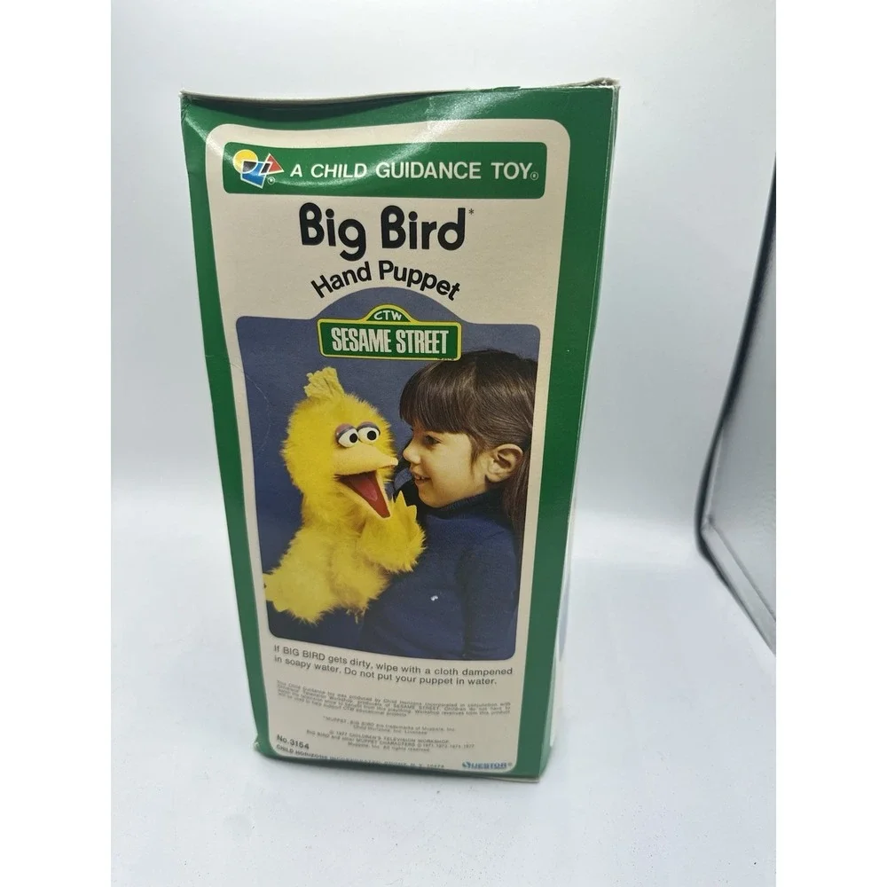 VTG Sesame Street Hand Puppet Lot 4 Bert Ernie Big Bird Count Jim Henson Muppet